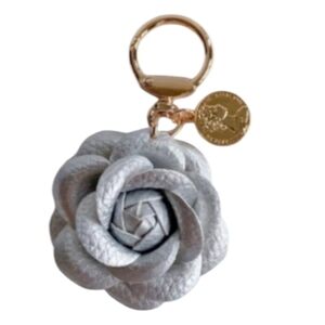 Silver Flower Bag Charm